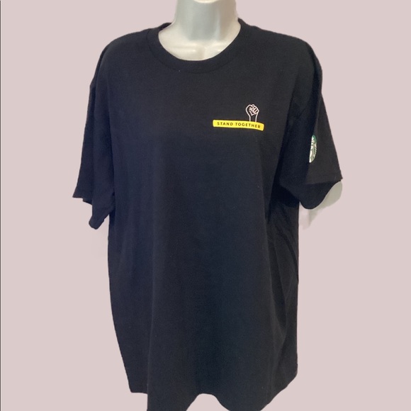 Stand Together tee-shirt, sponsored by Starbucks. Size Large. - Picture 3 of 6
